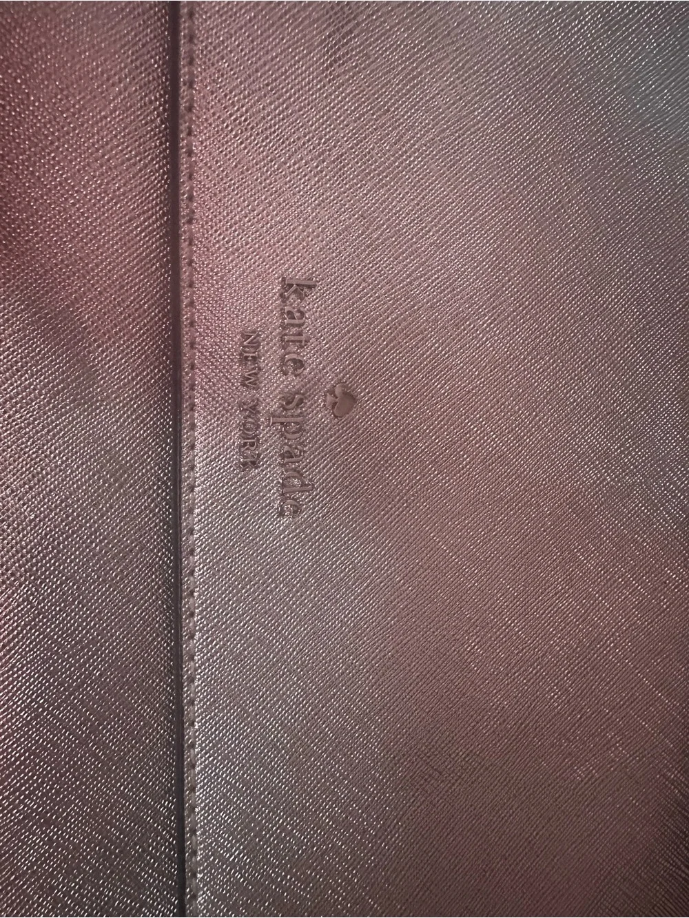 kate spade metallic silver crossbody with matching cardholder